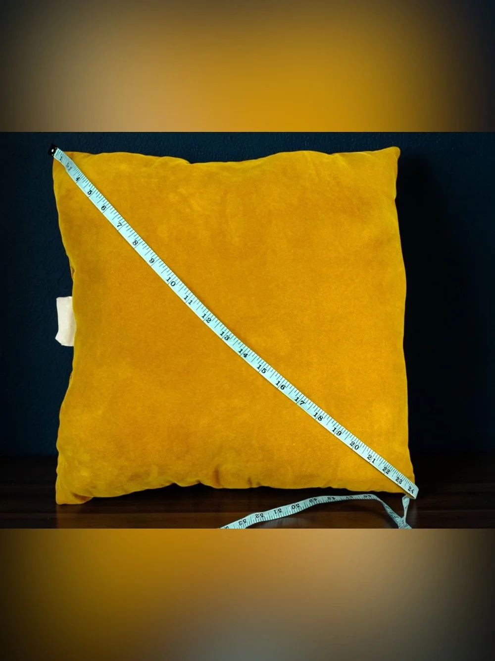 Pier 1 Imports Gold Chenille Velvet 18x18 Throw Pillows Set of 2 Mustard Yellow